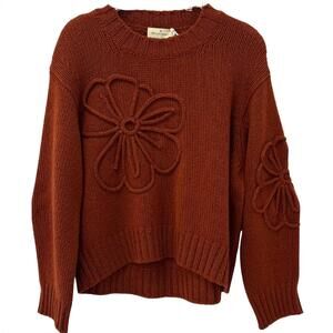 NEW BRUNO MANETTI women's knitted pullover sweater in brown